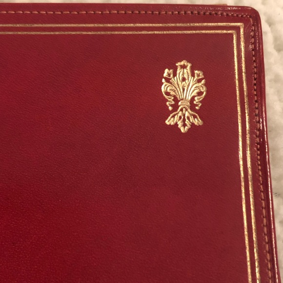 Vintage Italian Leather 3 Piece Set Red Leather - Picture 9 of 16